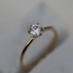 Round Solitaire Lab Grown Diamond Engagement Ring