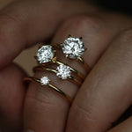 Round Solitaire Lab Grown Diamond Engagement Ring