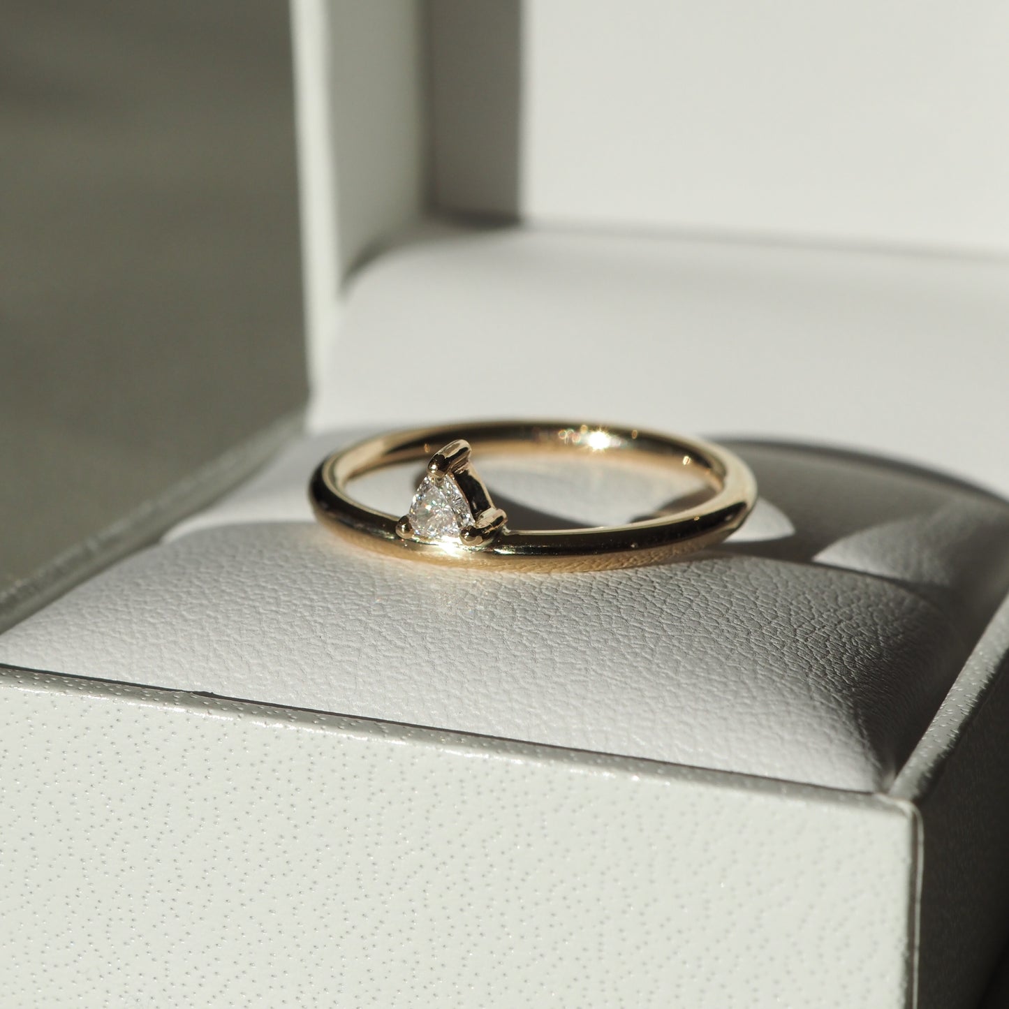 Trillion Solitaire Lab Grown Diamond Engagement Ring