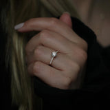 Round Cut Pave Lab Grown Diamond Engagement Ring