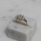 1.50 CT Radiant Three Stones Lab Grown Diamond Diamond Engagement Ring