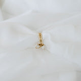 0.20 TCW Heart Cut Lab Grown Hoops Earrings