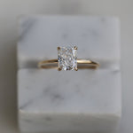 Radiant Solitaire Lab Grown Diamond Engagement Ring
