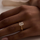 2.59 CT Radiant Solitaire Lab Grown Diamond Engagement Ring