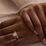 2.53 CT Elongated Cushion Lab Grown Diamond Engagement Ring
