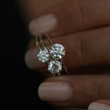 Round Solitaire Lab Grown Diamond Engagement Ring