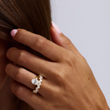1.26 CT Oval Lab Grown Diamond Engagement Ring