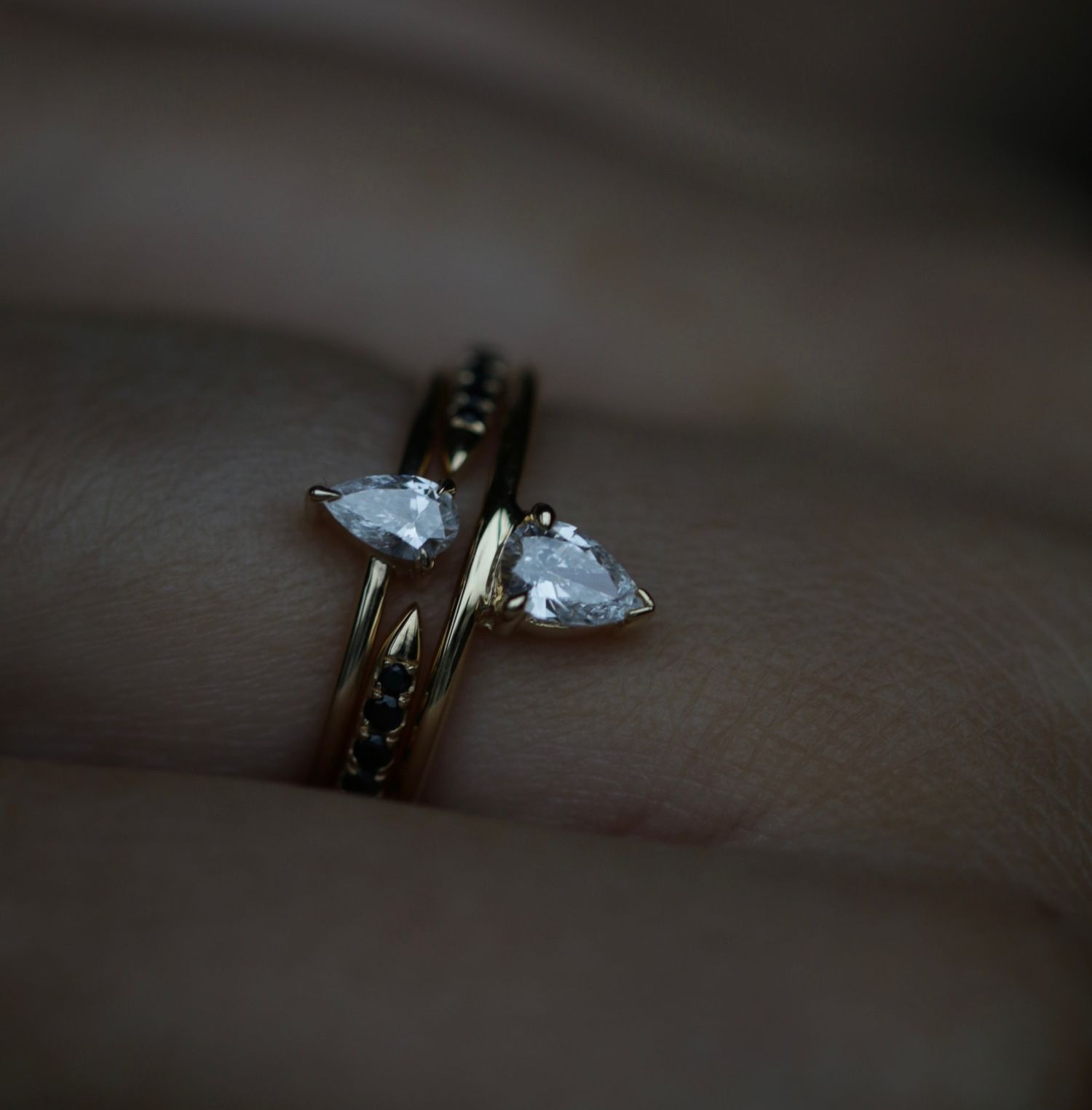 Pear Solitaire Lab Grown Diamond Engagement Ring