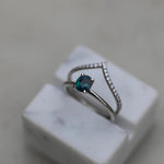 0.225 CT Round Curved Lab Grown Diamond Wedding Band