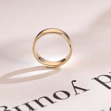 Delicate Men's Wedding Minimalistic Band in Solid Gold 8