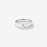 0.08 CT Cushion Moissanite Two Stone Men's Wedding Band in Solid Gold 2