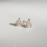 2.0 TCW Pear Cut Lab Grown Stud Earrings