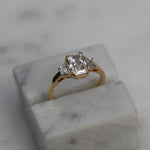 1.50 CT Radiant Three Stones Lab Grown Diamond Diamond Engagement Ring