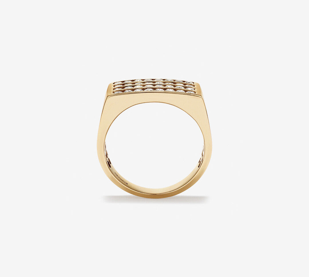 1.03 CT Round Moissanite Channel Set Men's Wedding Band in Solid Gold 1