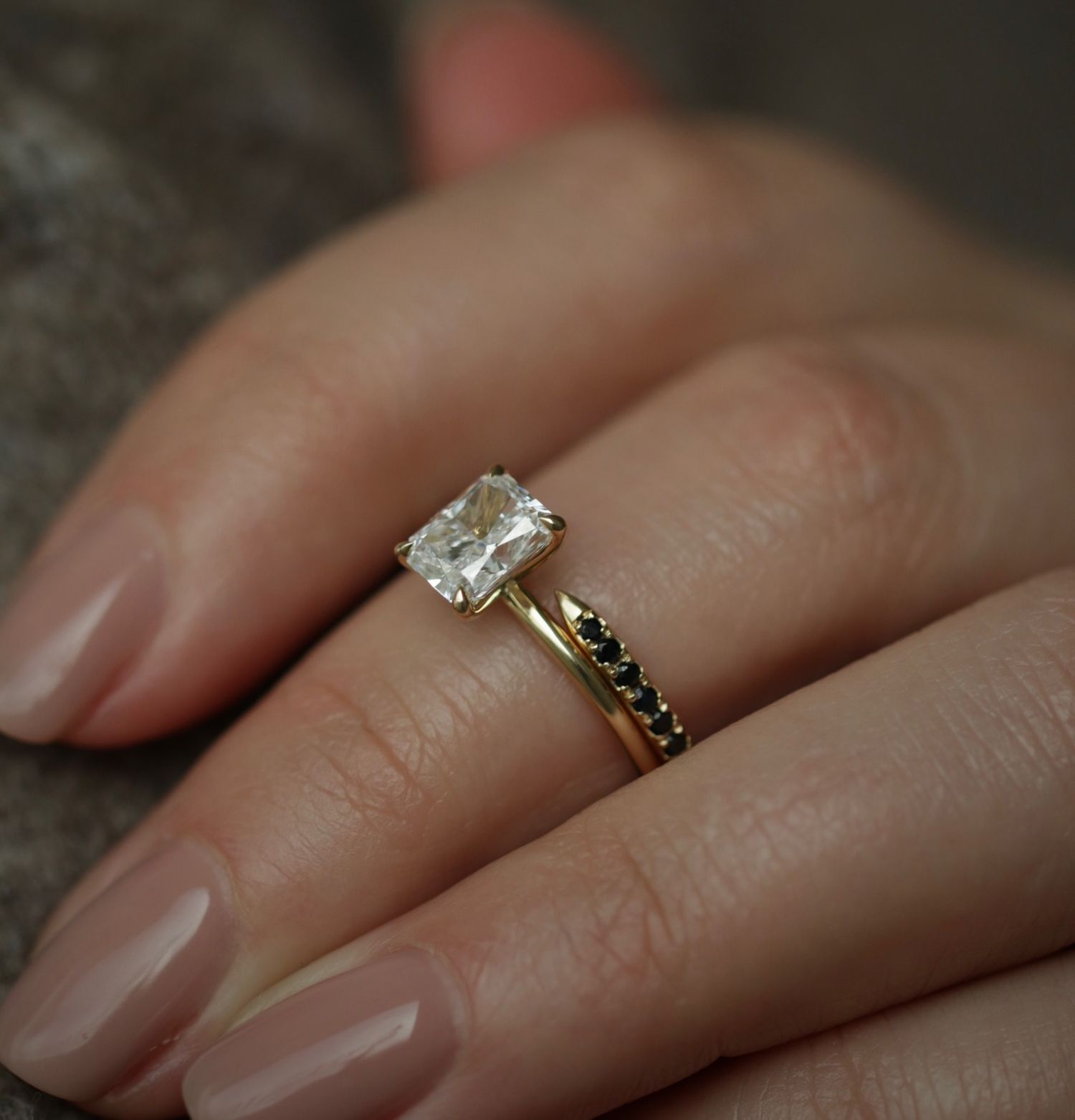 Radiant Solitaire Lab Grown Diamond Engagement Ring