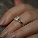 Radiant Solitaire Lab Grown Diamond Engagement Ring