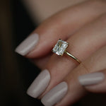 Radiant Solitaire Lab Grown Diamond Engagement Ring