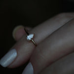 Pear Solitaire Lab Grown Diamond Engagement Ring