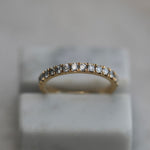 0.55 CT Round Half Eternity Lab Grown Diamond Wedding Band