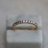 0.55 CT Round Half Eternity Lab Grown Diamond Wedding Band