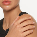 0.02 TCW Round Moissanite Wave Wedding Band