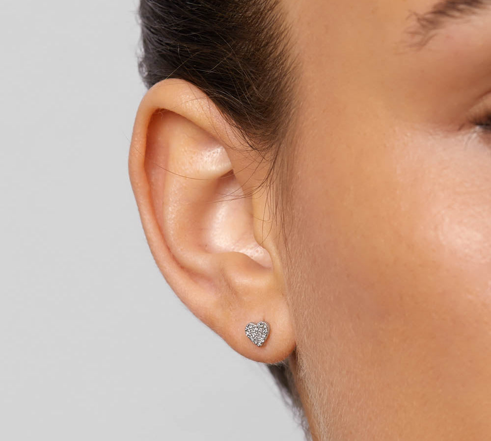 0.09 TCW Round Cut Moissanite Stud Earrings