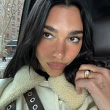 Dua Lipa – Inspired 4 Carat Round Cut Solitaire Lab Grown Diamond Engagement Ring