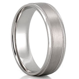 Classic Milgrain Wedding Band for Men's in Solid Gold 4
