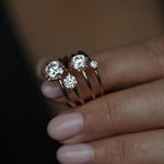 Round Solitaire Lab Grown Diamond Engagement Ring