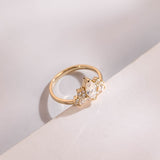 Stunning 1.0 - 2.0 CT Marquise Moissanite Engagement Ring with Cluster Design 10