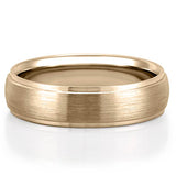 Classic Domed Shaped Wedding Band for Men's in Solid Gold 1