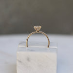 Oval Cut Pave Lab Grown Diamond Engagement Ring
