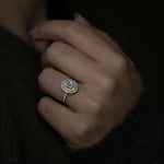 Oval Double Halo Lab Grown Diamond Engagement Ring