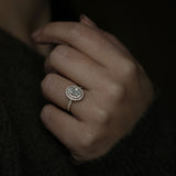 Oval Double Halo Lab Grown Diamond Engagement Ring