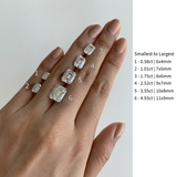 Emerald Lab Grown Diamond Solitare Engagement Ring