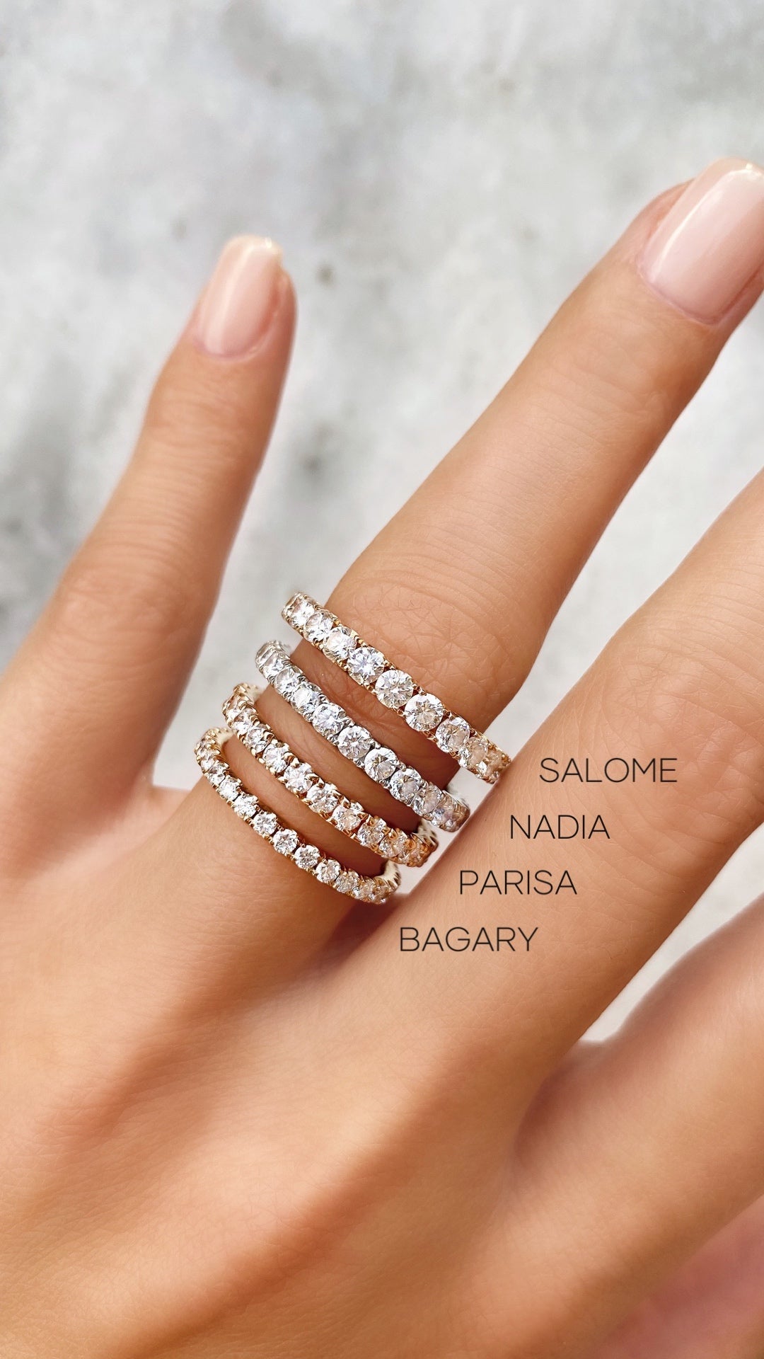 0.7 CT Round Full Eternity Lab Grown Diamond Wedding Band