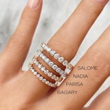 1.15 CT Round Full Eternity Lab Grown Diamond Wedding Band