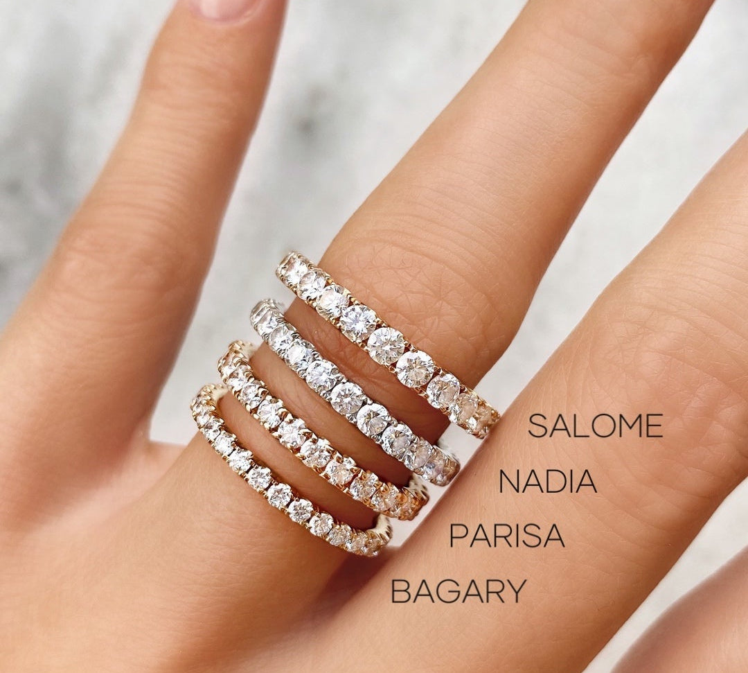 1.5 CT Round Full Eternity Lab Grown Diamond Wedding Band