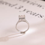 Stunning 1.0 - 2.0 CT Emerald Moissanite Engagement Ring With Cathedral Design 8
