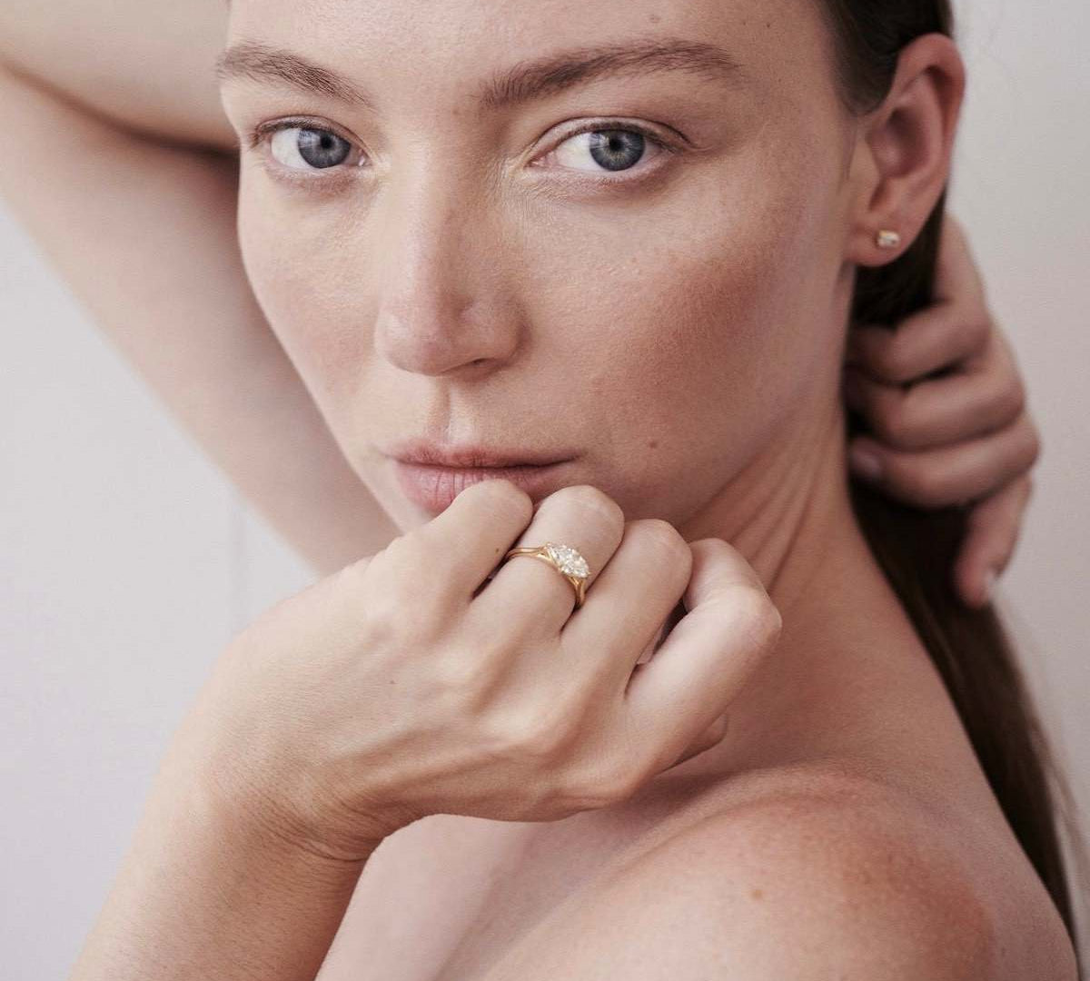 Stunning 1.0 CT Marquise Moissanite Engagement Ring with Solitaire Design