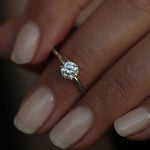 Round Solitaire Lab Grown Diamond Engagement Ring