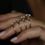 Round Solitaire Lab Grown Diamond Engagement Ring