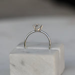 Round Solitaire Lab Grown Diamond Diamond Engagement Ring