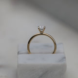 Oval Solitaire Lab Grown Diamond Engagement Ring