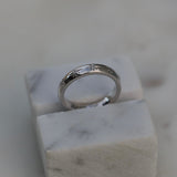 0.10 CT Round Flush Setting Lab Grown Diamond Wedding Band