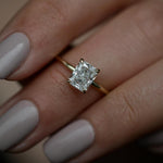 Radiant Solitaire Lab Grown Diamond Engagement Ring