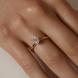 1.76 CT Oval Solitaire Lab Grown Diamond Engagement Ring
