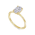 Oval Solitaire Lab Grown Diamond Engagement Ring
