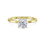 Round Solitaire Lab Grown Diamond Engagement Ring