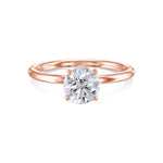 Round Solitaire Lab Grown Diamond Engagement Ring
